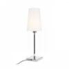 LULU asztali lámpa fehér/fekete króm 230V LED E27 8W