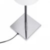 LULU asztali lámpa fehér/fekete króm 230V LED E27 8W