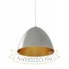MERYLYN 34 függő lámpa csiszolt alumínium/arany lakk 230V E27 28W