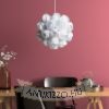 COCO függő lámpa  fehér PVC 230V LED E27 15W