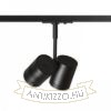 BEEBA II egyfázisú áramkörös sínre fekete  230V LED GU10 2x8W