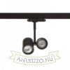 BEEBA II háromfázisú áramkörös sínre fekete  230V LED GU10 2x8W