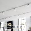 FANGIO háromfázisú áramkörös sínre ezüstszürke  230V LED 25W 36°  3000K