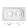 DINGO GU10 II dönthető lámpa gipsz 230V GU10 2x35W