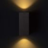 KUBI II antracitszürke 230V LED 2x3W 56° IP54 3000K