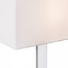 PLAZA M asztali lámpa fehér króm 230V LED E27 15W