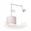 BROADWAY függő karral fehér króm 230V LED E27 15W