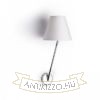 SILENCE fali lámpa fehér króm 230V LED E27 15W