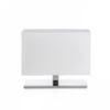 PLAZA S asztali lámpa fehér króm 230V LED E27 15W