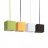 TEMPO 15/15 lámpabúra  Chintz lime/fehér PVC  max. 28W