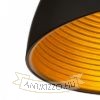 CARISSIMA 40 függő lámpa matt fekete/aranysárga  230V LED E27 15W