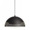 CARISSIMA 40 függő lámpa matt fekete/aranysárga  230V LED E27 15W