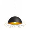 CARISSIMA 40 függő lámpa matt fekete/aranysárga  230V LED E27 15W