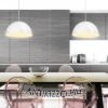 MONROE 40 függő lámpa csillogó fehér/fehér  230V LED E27 30W