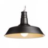 GOLDIE 46 függő lámpa fekete/fehér  230V LED E27 30W