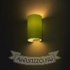 RON W 15/25 fali lámpa  Chintz lime/fehér PVC 230V LED E27 15W