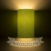 RON W 15/25 fali lámpa  Chintz lime/fehér PVC 230V LED E27 15W