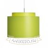 DOUBLE 40/30 lámpabúra  Chintz lime/fehér PVC  max. 23W