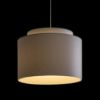 DOUBLE 40/30 lámpabúra  Chintz világosszürke/fehér PVC  max. 23W