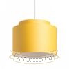 DOUBLE 40/30 lámpabúra  Chintz sárgabarack/fehér PVC  max. 23W