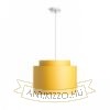 DOUBLE 40/30 lámpabúra  Chintz sárgabarack/fehér PVC  max. 23W