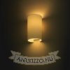 RON W 15/25 fali lámpa  Polycotton fehér/fehér PVC 230V LED E27 15W