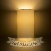 RON W 15/25 fali lámpa  Polycotton fehér/fehér PVC 230V LED E27 15W