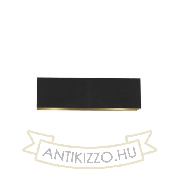 LOPE 80/23 lámpabúra  Polycotton fekete/arany fólia  max. 23W