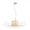 LUCIA 15x15 függő lámpa  szatén üveg/króm 230V LED G9 5W