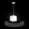 LUCIA 15x15 függő lámpa  szatén üveg/króm 230V LED G9 5W
