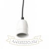FABIO függesztő készlet fekete porcelán 230V LED E27 15W
