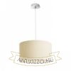 LALO 40 függő lámpa krémfehér matt nikkel 230V LED E27 3x15W