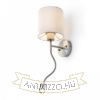 VERSA fali lámpabúra fehér matt nikkel 230V LED E27 LED 15+3W 40°  3000K