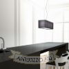 LOPE 80 függő lámpa fekete matt nikkel 230V LED E27 4x15W