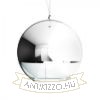 BEAU MONDE 35 függő lámpa  krómozott üveg/tiszta üveg 230V LED E27 15W