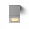 QUADRA M mennyezeti lámpa ezüstszürke  230V LED E27 8W IP54