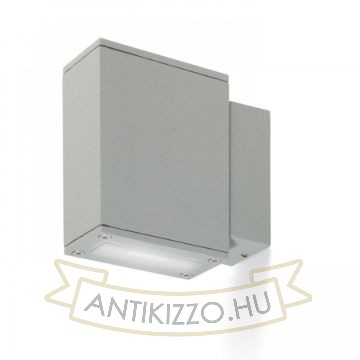 DIXIE 4x12 fali lámpa ezüstszürke 230V/700mA LED 2x3W 48° IP54 3000K