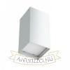 MEA mennyezeti szögletes lámpa  szálcsiszolt alumínium 230V LED E27 15W