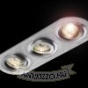 BIZZ III dönthető  szálcsiszolt alumínium 12V GU5,3 3x50W