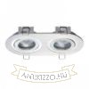 BIZZ II dönthető  szálcsiszolt alumínium 12V GU5,3 2x50W