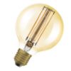 OSRAM Globe 80 DIMM borostyán 230V E27 LED EQ60 2200K