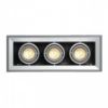 AIXLIGHT MOD 3 GU10 süllyesztett lámpa ezüstszürke 230V GU10 3x50W