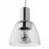 BIZZO függő lámpa  tiszta üveg/alumínium 230V LED E14 15W