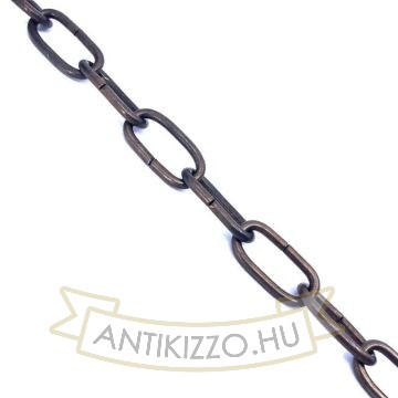 Csiszolt sárgaréz acéllánc csillárokhoz, 24 mm szemhosszal