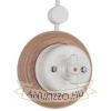 Egyes natúr fa keret falonkívüli porcelán egységekhez