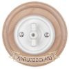 Egyes natúr fa keret süllyesztett porcelán egységekhez
