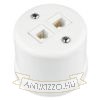 Fehér falon kívüli 2xCAT.5E porcelán falicsatlakozó aljzat