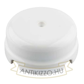 Fehér porcelán falonkívüli kötődoboz 78x35mm