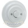Fehér porcelán fényerőszabályzó retro és loft enteriőrökhöz