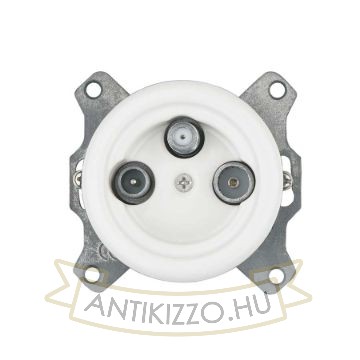 Kép Fehér porcelán TV/SAT csatlakozó aljzat betét